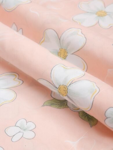 ACKROSS bedsheet, Fusion Collection, Ultra-Soft Microfiber Bedsheet – Durable, Wrinkle & Stain Resistant, 229x274 cm (Peach) - Image 5