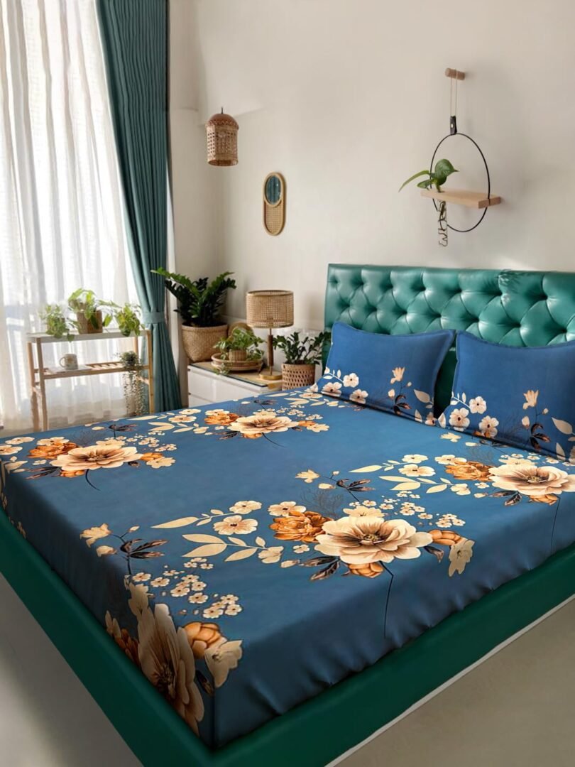 Ackross Queen bedsheet, Regal Collections, Super Soft Microfiber Bedsheet with Premium Fabric, 225 cm X 254 cm (White) - Image 2