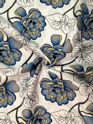 ACKROSS Queen bedsheet, Blossom Royale Collection, Super Soft Microfiber with Premium Fabric, 225 cm x 254 cm (White) - Image 4