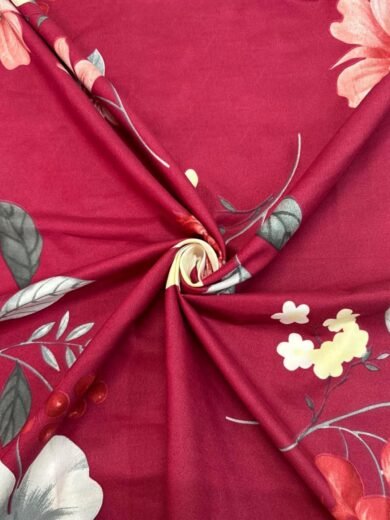 ACKROSS Queen bedsheet, Regal Collections, Super Soft Microfiber Bedsheet with Premium Fabric, 225 cm X 254 cm (Burgandy) - Image 4