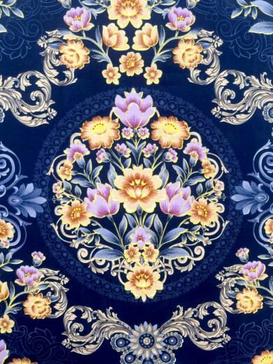 ACKROSS Queen bedsheet, Blossom Royale Collection, Super Soft Microfiber with Premium Fabric, 225 cm x 254 cm (Blue) - Image 4