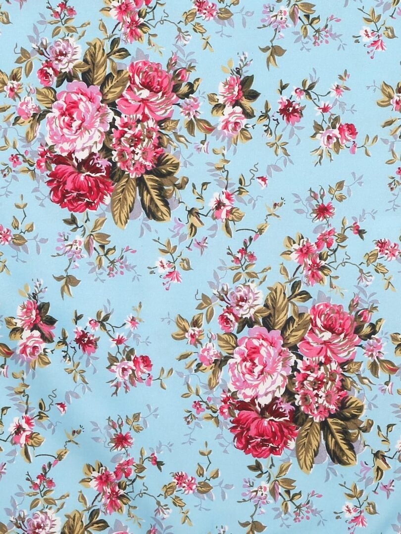 ACKROSS Queen bedsheet, Blossom Royale Collection, Super Soft Microfiber with Premium Fabric, 225 cm x 254 cm (Sky Blue) - Image 3