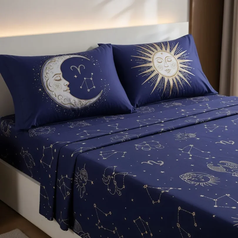 Ackross Bedsheets -  Regal Blue