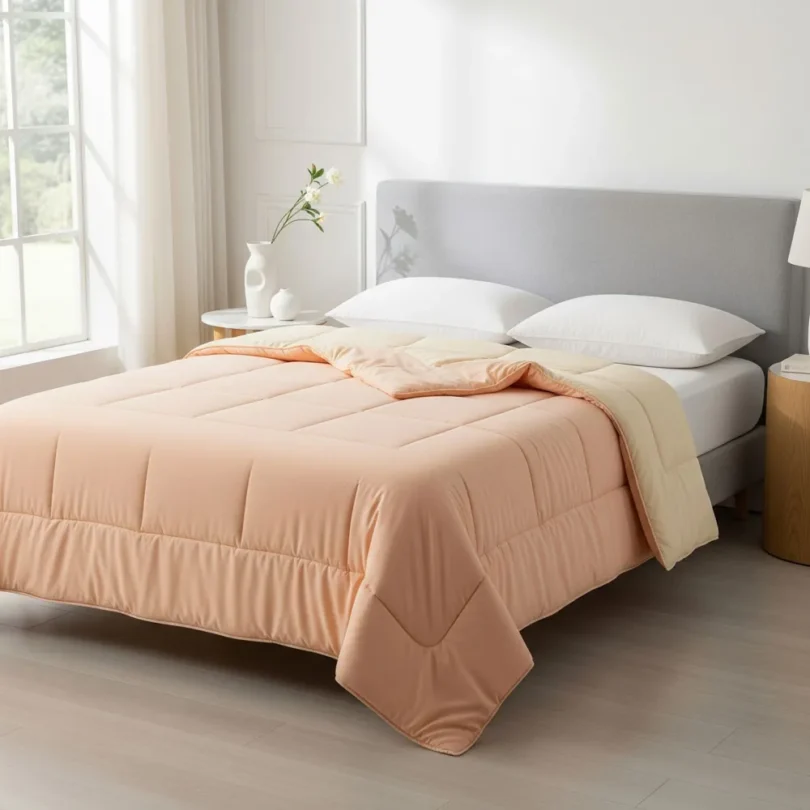Reversible Comforters-Coral Peach