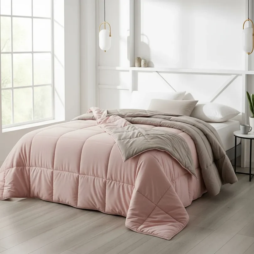 Reversible Comforters-Peach