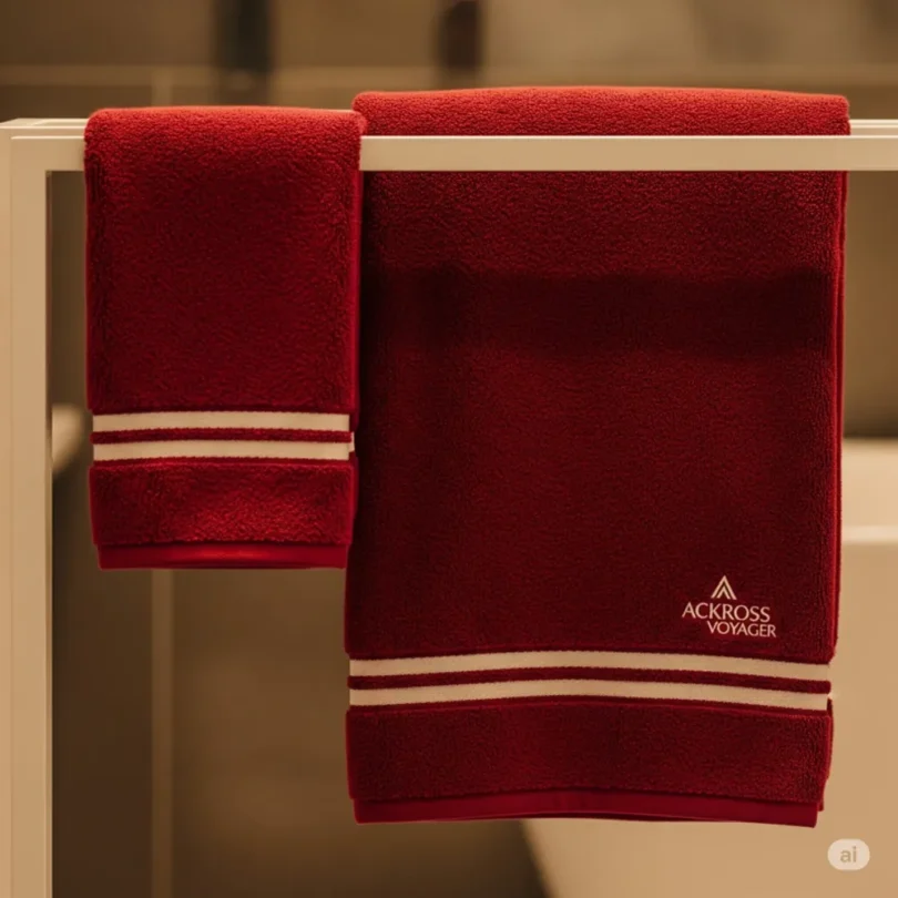 Voyager Towels-Burgundy