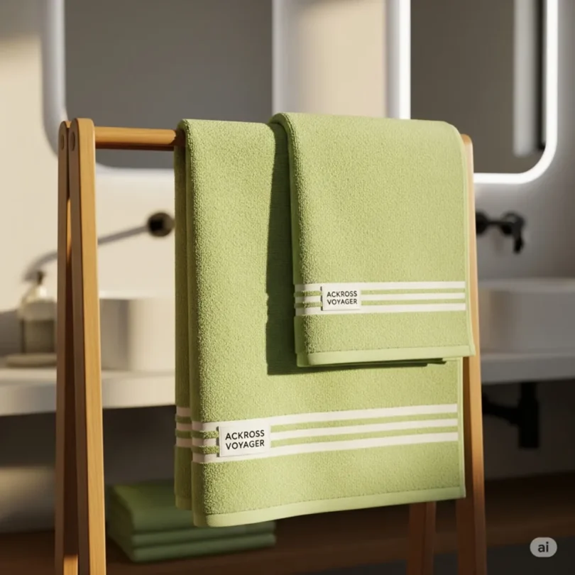 Voyager Towels-Moss Green